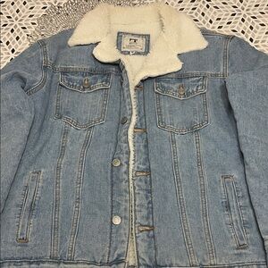 Denim Jacket with Sherpa Lining